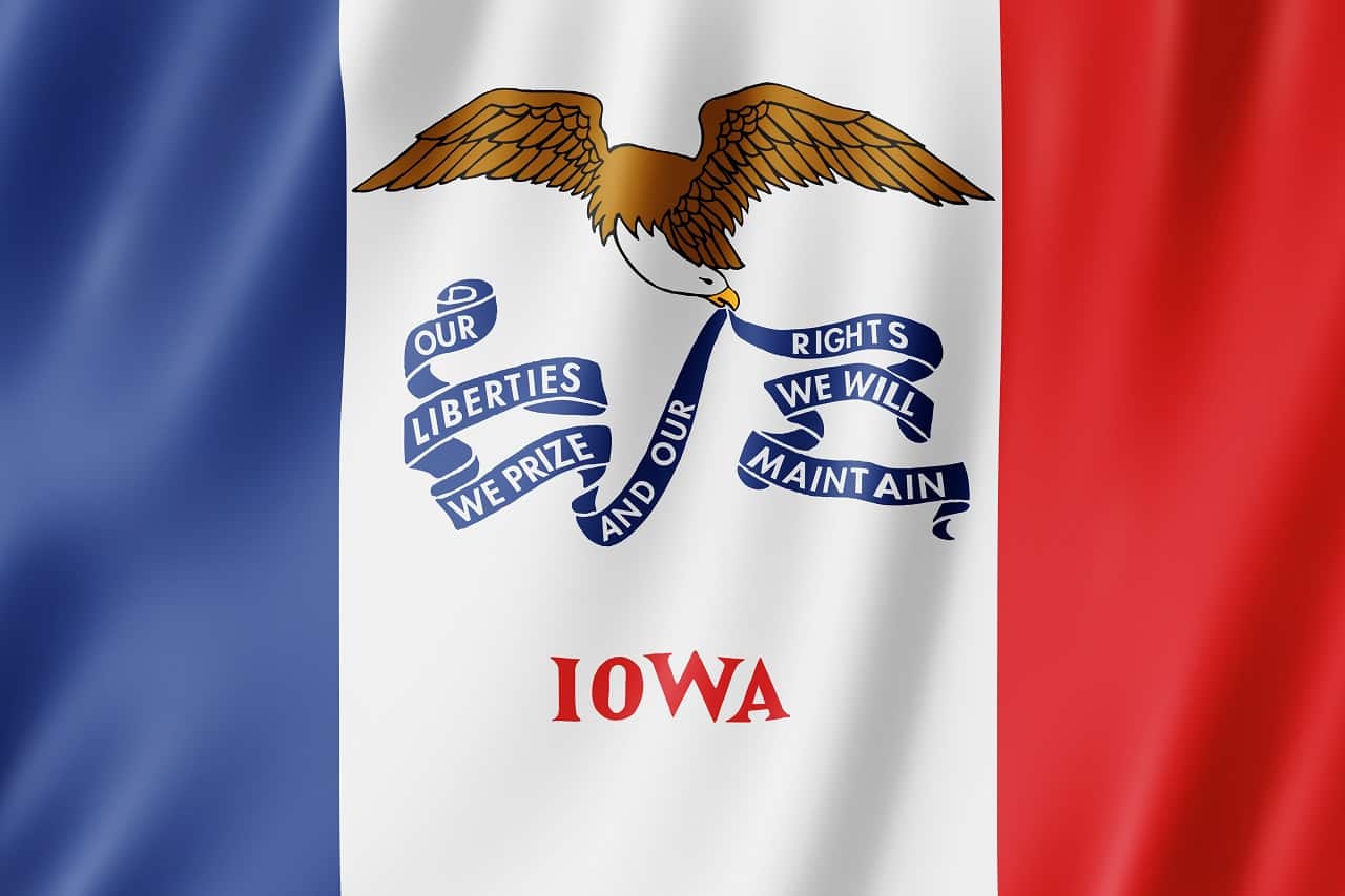 Indiana to Iowa